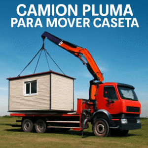 Camión Pluma para Mover Caseta