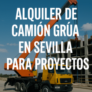 Alquiler de camión grúa en Sevilla para proyectos