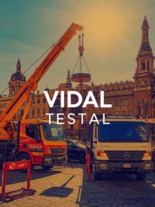 Transporte de Mercancías de Obramat en Sevilla con Camión Pluma – Vidal Testal