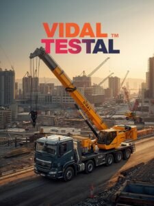 Camiones grúa en obras de encofrado