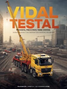 Camiones grúa en obras de encofrado