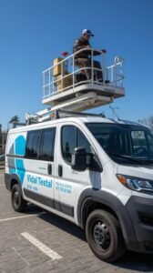 Alquiler de furgón con cesta