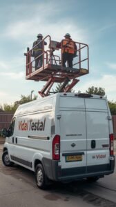 Alquiler de furgón con cesta