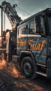 Camión Grúa para Trabajos de Conservación en Carreteras