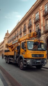 Camión Pluma en Sevilla: Servicios de Grúas con Vidal Testal