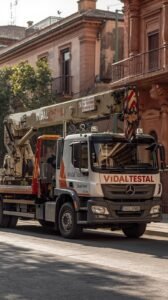 Camión Pluma en Sevilla: Servicios de Grúas con Vidal Testal