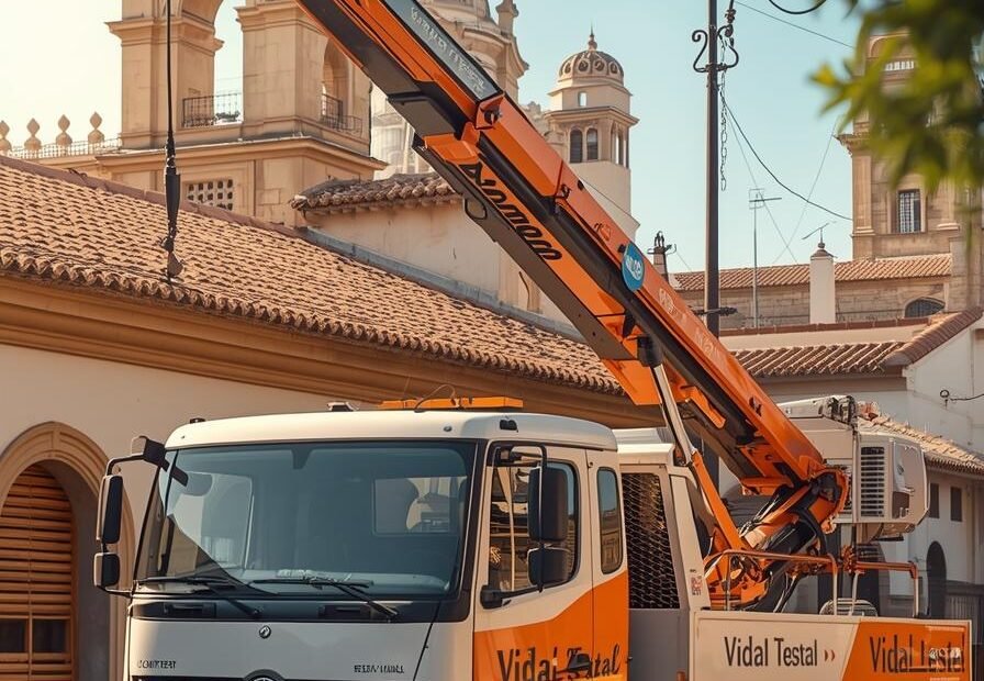 Camión Pluma en Sevilla: Servicios de Grúas con Vidal Testal