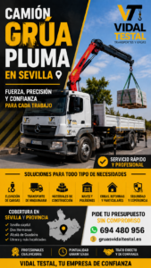 Camión Grúa Pluma en Sevilla