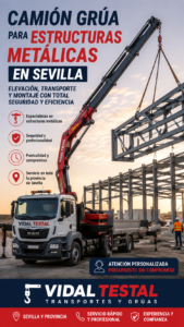 Camión Grúa para Estructuras Metálicas en Sevilla